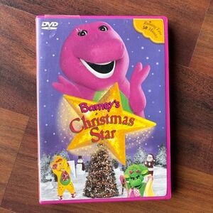 Barney's Christmas Star DVD 2002 Holiday Special Pink Case 50 Minutes 15 Songs